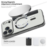 EIDERWOOD iPhone 17 Pro Flip Case with Transparent Back - MagSafe Compatible - Black