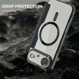 EIDERWOOD iPhone Air Flip Case with Transparent Back - MagSafe Compatible - Black