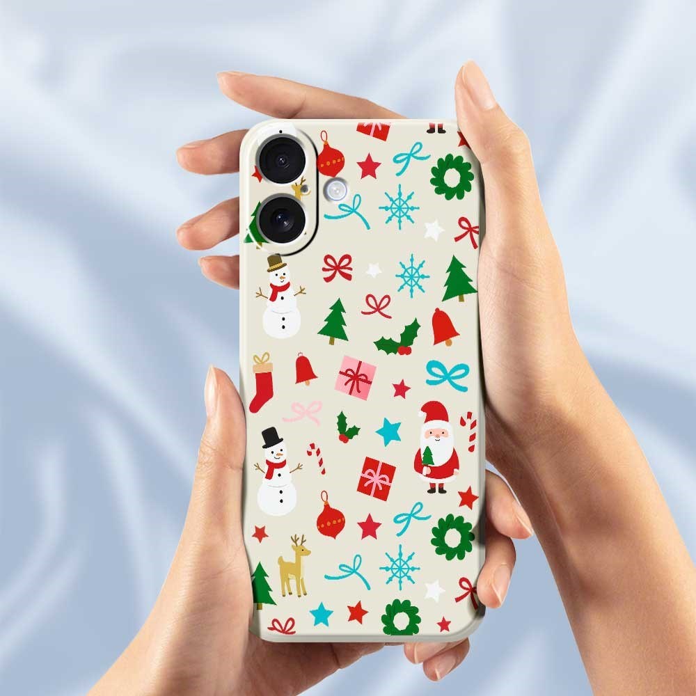 EIDERWOOD iPhone 17 Christmas Case - Flexible Plastic - Christmas Decorations / Beige