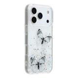 EIDERWOOD iPhone 17 Pro Flexible Plastic Case with Butterflies - Transparent