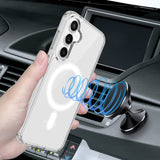 EIDERWOOD Samsung Galaxy S25 FE Hybrid Plastic Case - MagSafe Compatible - Transparent / White