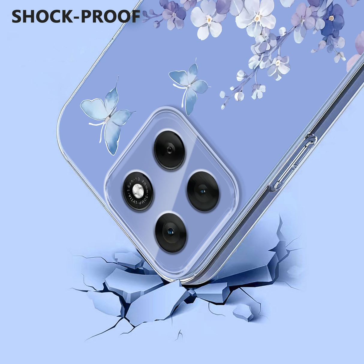 EIDERWOOD Motorola Moto G86 Flexible Plastic Case with Print - Violet