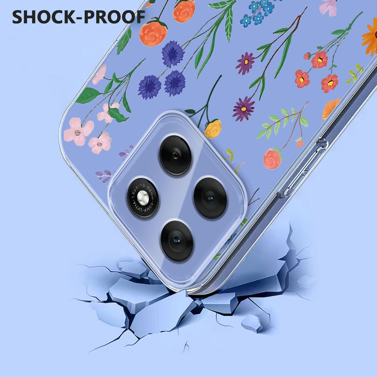 EIDERWOOD Motorola Moto G86 Flexible Plastic Case with Print - Wild Flowers