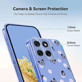 EIDERWOOD Motorola Moto G56 Flexible Plastic Case with Floral Motif - Transparent / Butterflies