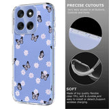 EIDERWOOD Motorola Moto G56 Flexible Plastic Case with Floral Motif - Transparent / Butterflies