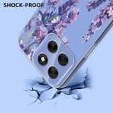 EIDERWOOD Motorola Moto G56 Flexible Plastic Case with Floral Motif - Transparent / Wisteria