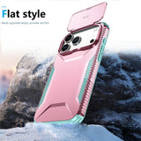 iPhone 18 Pro Max / 17 Pro Max EIDERWOOD Hybrid Plastic Case w. Cam Slider - Pink / Turquoise