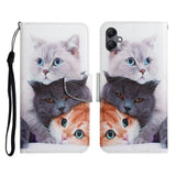 EIDERWOOD Samsung Galaxy A07 Faux Leather Case with Wallet & Strap - Cats