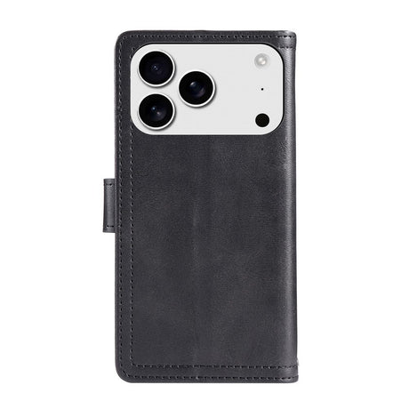 iPhone 18 Pro Max / 17 Pro Max EIDERWOOD Faux Leather Flip Case with Wallet - Black