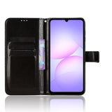 EIDERWOOD Samsung Galaxy A07 Faux Leather Flip Case with Strap - Black