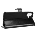 EIDERWOOD Samsung Galaxy A07 Faux Leather Flip Case with Strap - Black