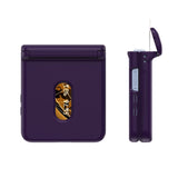 EIDERWOOD Samsung Galaxy Z Flip7 Hard Plastic Case with Card Holder - Dark Purple