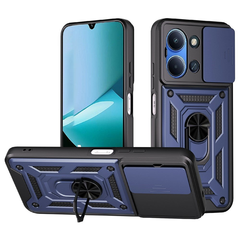 Xiaomi Redmi 15C (5G) / (4G) EIDERWOOD Tough Case with Stand Function - MagSafe Compatible - Blue