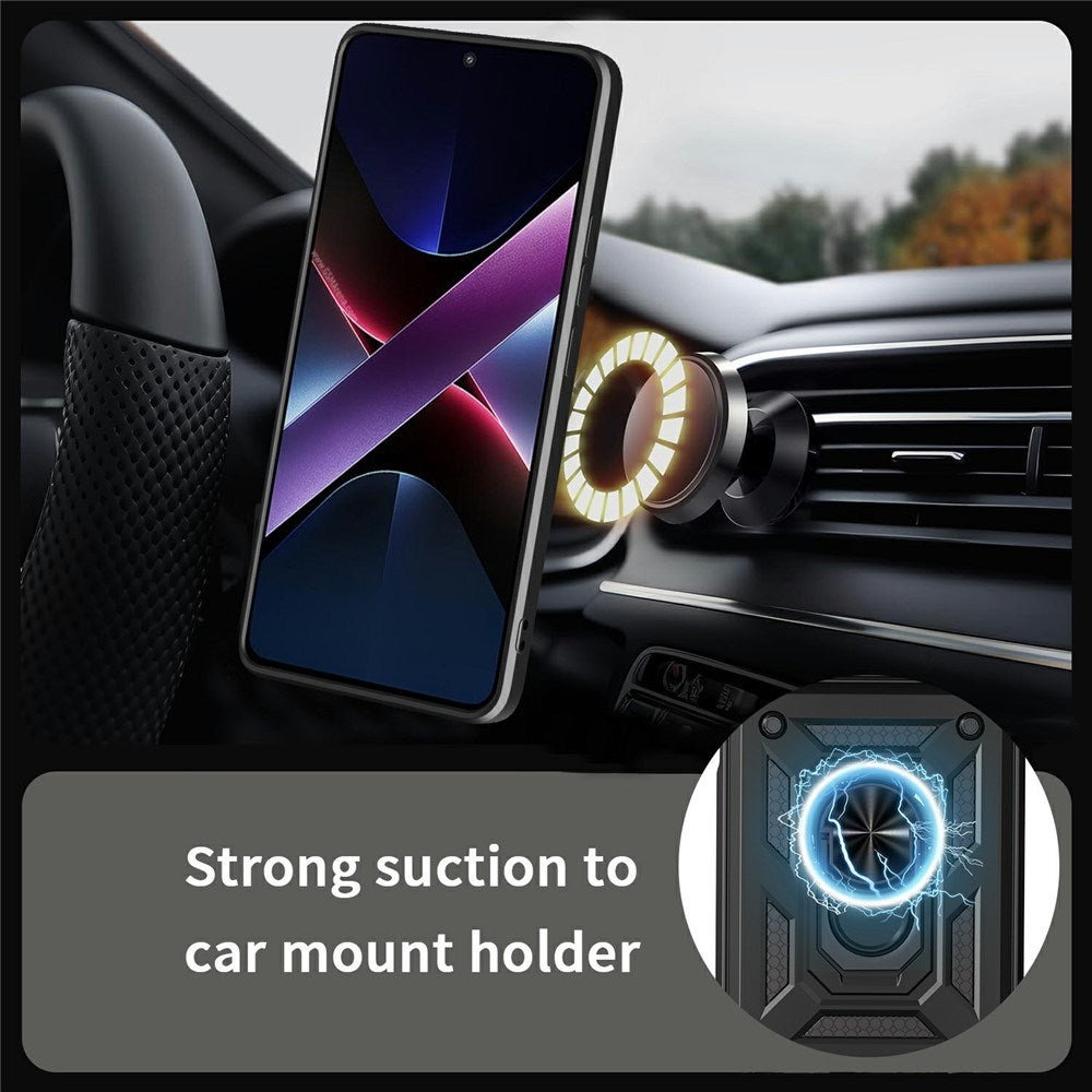 Xiaomi Redmi 15C (5G) / (4G) EIDERWOOD Tough Case with Stand Function - MagSafe Compatible - Blue