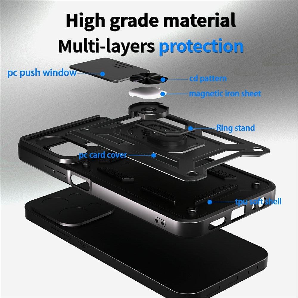 Xiaomi Redmi 15C (5G) / (4G) EIDERWOOD Tough Case with Stand Function - MagSafe Compatible - Blue