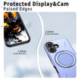 EIDERWOOD iPhone 17 Case with Rotating Kickstand - MagSafe Compatible - Purple