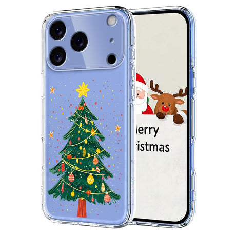 EIDERWOOD iPhone 17 Pro Max Flexible Plastic Christmas Case with Motif - Transparent / Christmas Tree