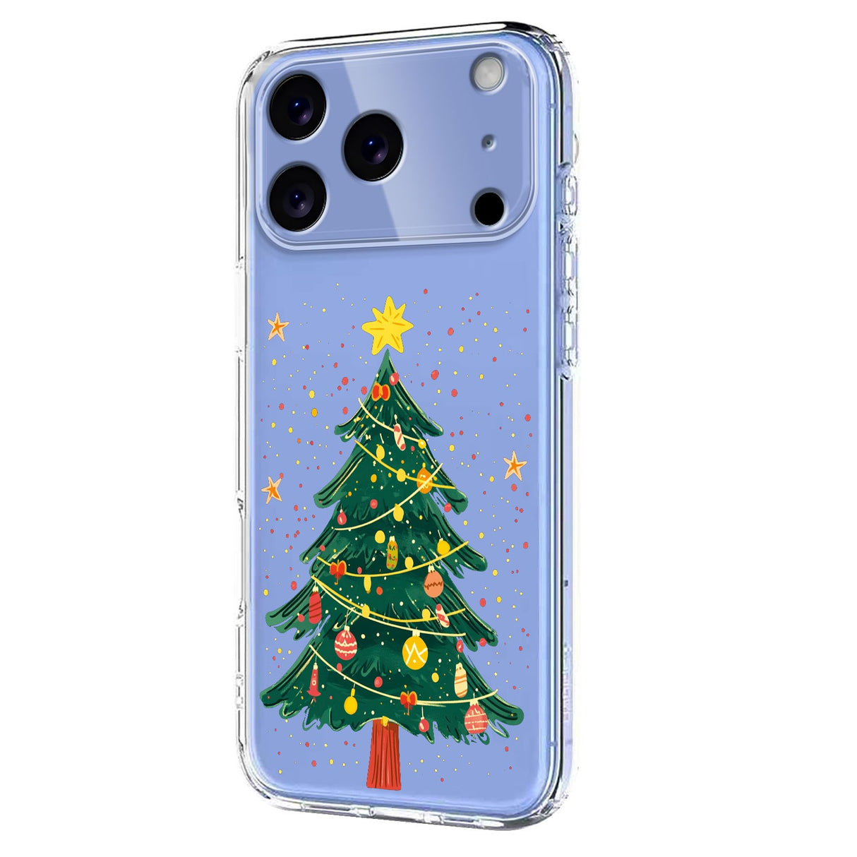 EIDERWOOD iPhone 17 Pro Max Flexible Plastic Christmas Case with Motif - Transparent / Christmas Tree