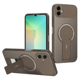 Samsung Galaxy A07 EIDERWOOD Hybrid Case with Stand Function - MagSafe Compatible - Brown