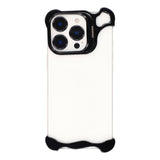 iPhone 16 Pro Two-Piece Metal Bumper Case with Stand & Lens Protector - Black