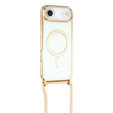 EIDERWOOD iPhone Air Flexible Plastic Case with Adjustable Strap - MagSafe Compatible - Transparent / Gold