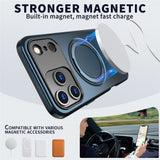 EIDERWOOD iPhone 17 Pro Case with Rotating Kickstand - MagSafe Compatible - Blue