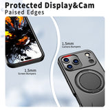 EIDERWOOD iPhone 17 Pro Max Case with Rotating Kickstand - MagSafe Compatible - Black