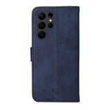 Samsung Galaxy S23 Ultra Leather Flip Case w. Wallet - Blue