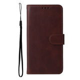 Samsung Galaxy S23 Leather Flip Case w. Wallet - Brown