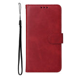 Samsung Galaxy S23 Leather Flip Case w. Wallet - Red