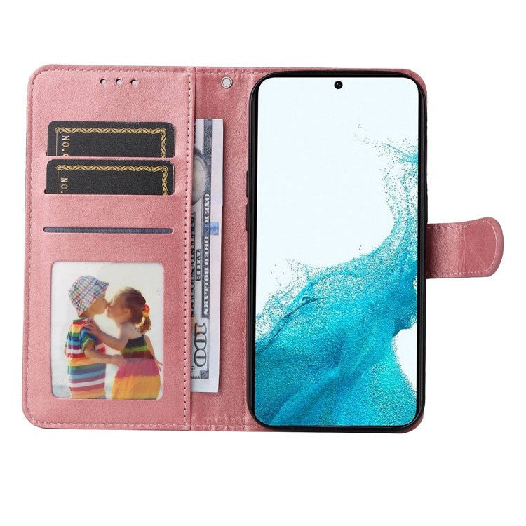 Samsung Galaxy S23 Leather Flip Case w. Wallet - Pink