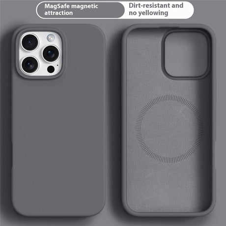 iPhone 16 Pro Max 2-in-1 Silicone & Hard Plastic Case - MagSafe Compatible - Dark Grey