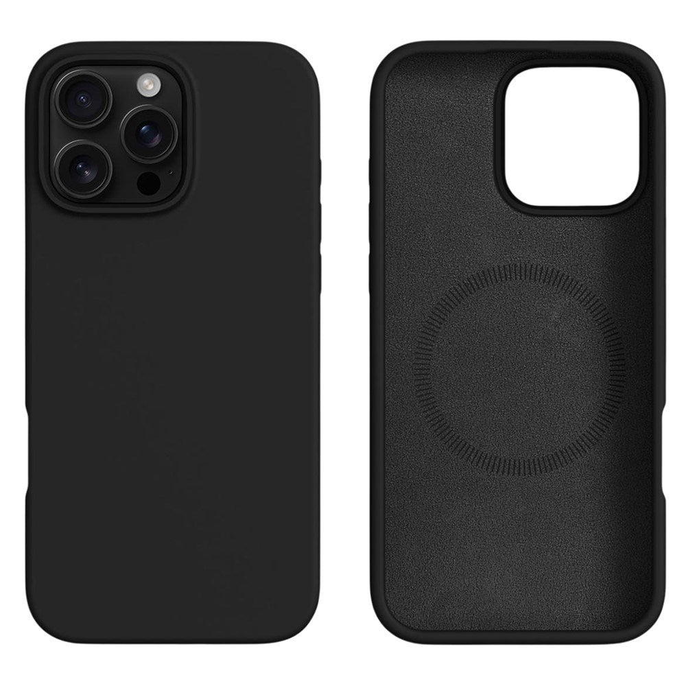 iPhone 16 Pro 2-in-1 Silicone & Hard Plastic Case - MagSafe Compatible - Black