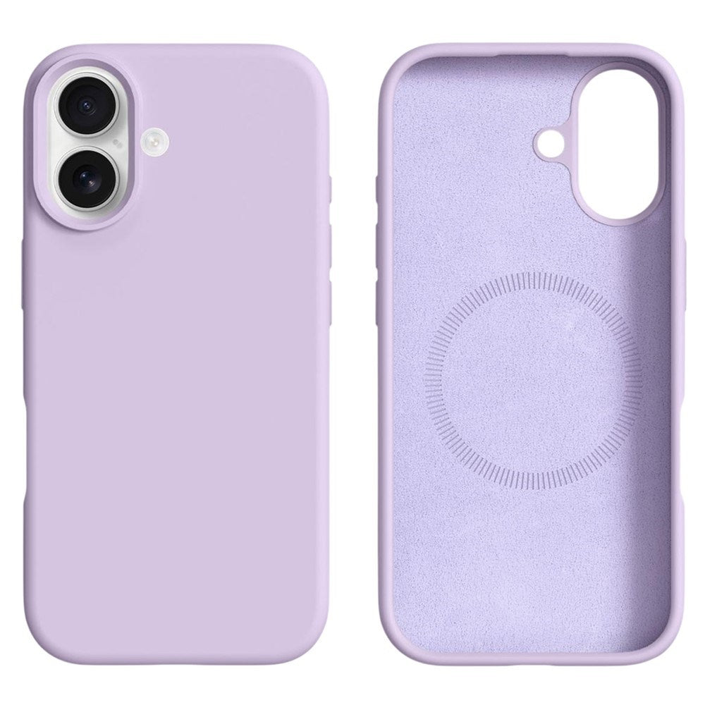 iPhone 16 2-in-1 Silicone & Hard Plastic Case - MagSafe Compatible - Purple