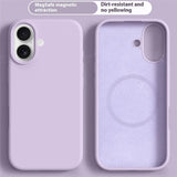 iPhone 16 2-in-1 Silicone & Hard Plastic Case - MagSafe Compatible - Purple