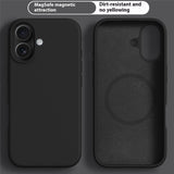 iPhone 16 2-in-1 Silicone & Hard Plastic Case - MagSafe Compatible - Black