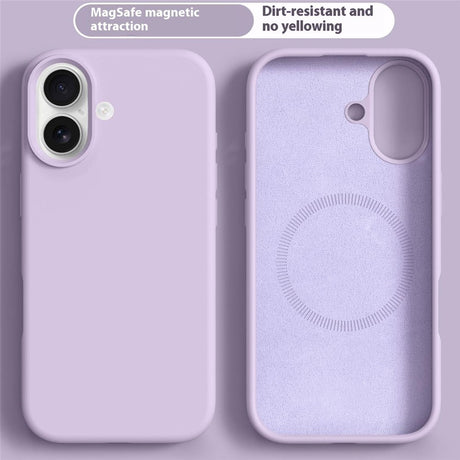 iPhone 17 2-in-1 Silicone & Hard Plastic Case- MagSafe Compatible - Light Purple