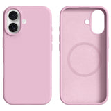 iPhone 17 2-in-1 Silicone & Hard Plastic Case- MagSafe Compatible - Pink
