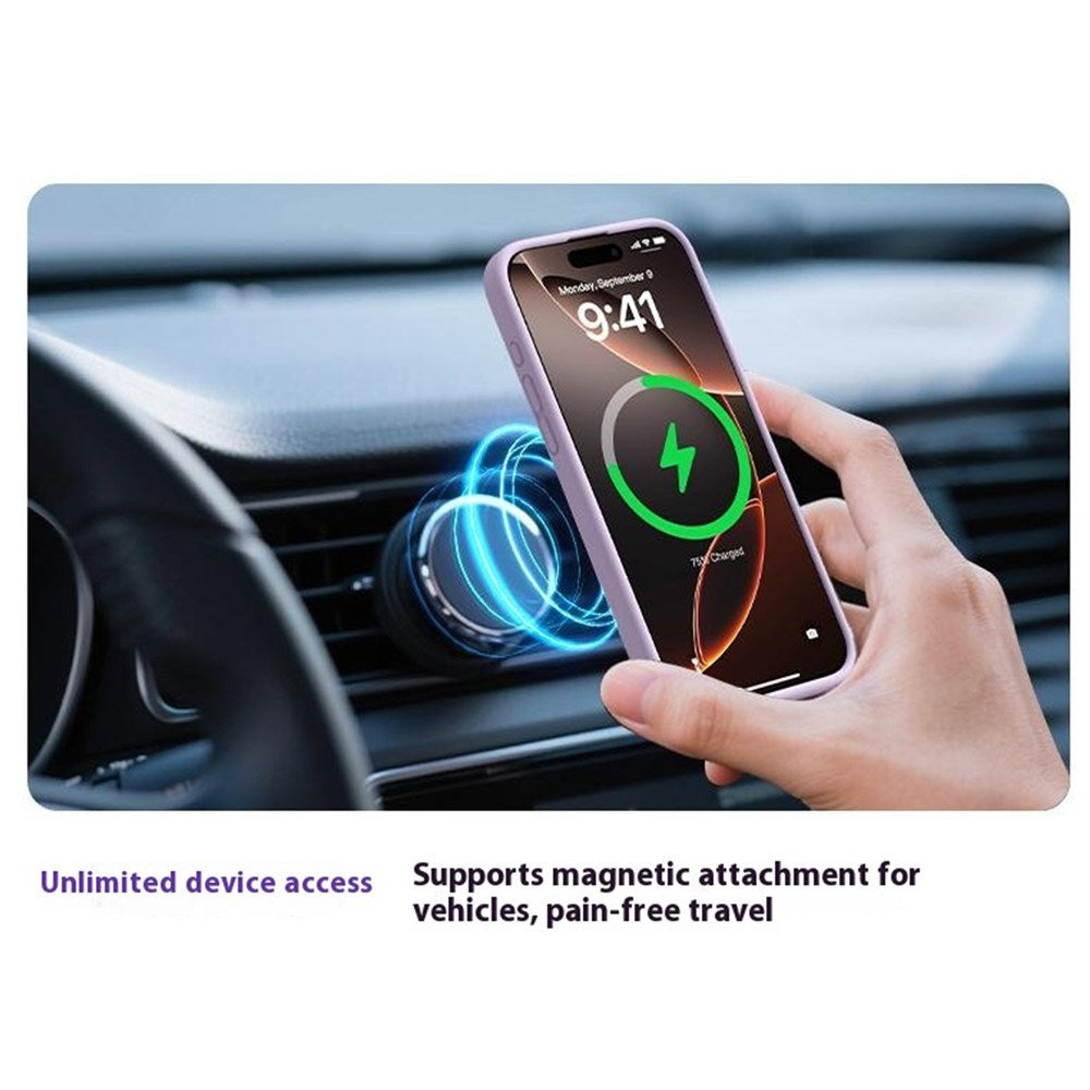 iPhone Air 2-in-1 Silicone & Hard Plastic Case- MagSafe Compatible - Light Purple