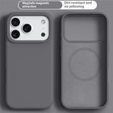 iPhone 17 Pro Max 2-in-1 Silicone & Hard Plastic Case- MagSafe Compatible - Dark Gray
