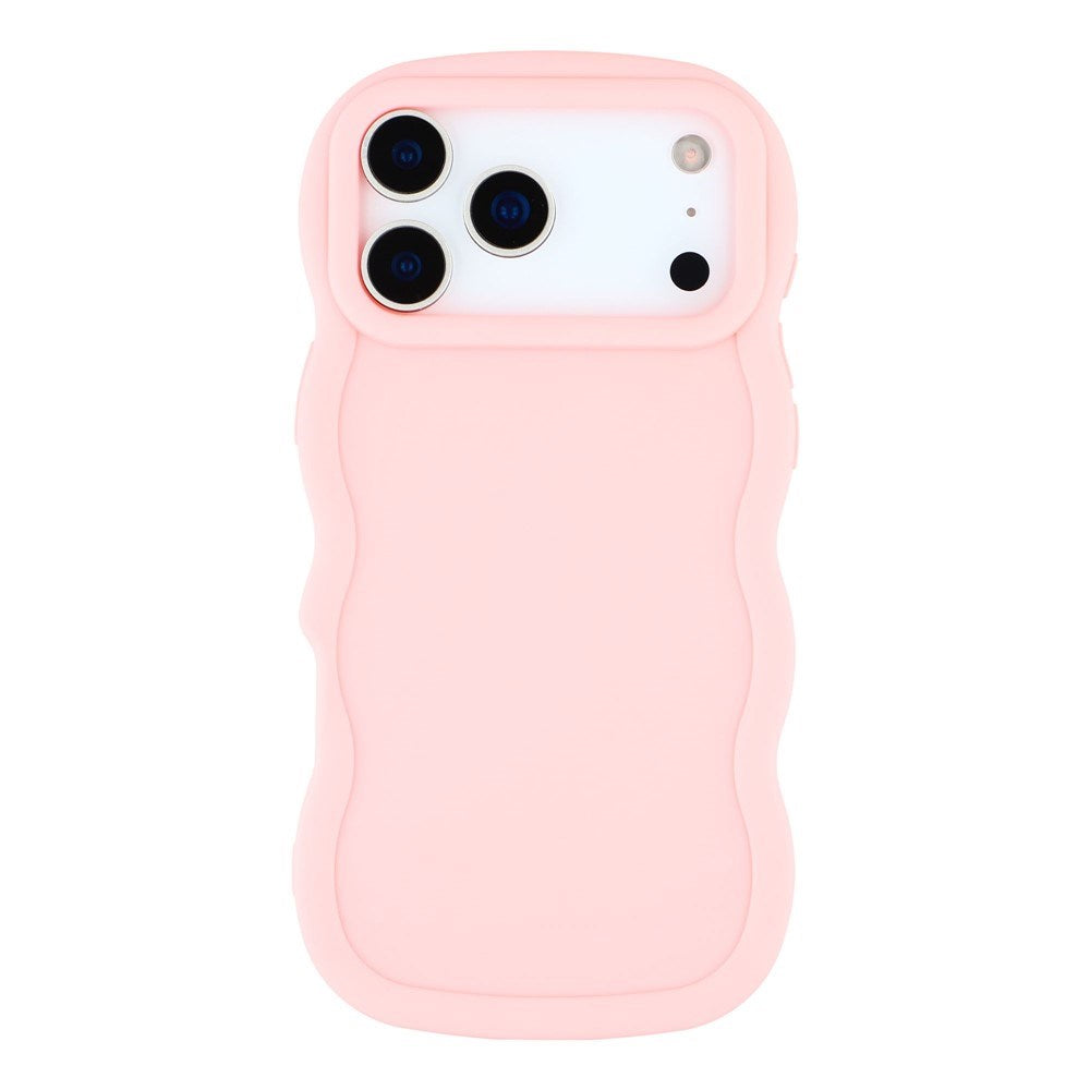 EIDERWOOD iPhone 17 Pro Max Flexible Plastic Wavy Case - Pink