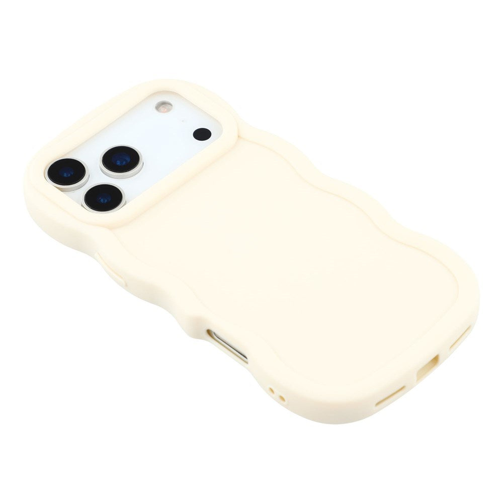 EIDERWOOD iPhone 17 Pro Flexible Plastic Wavy Case - White