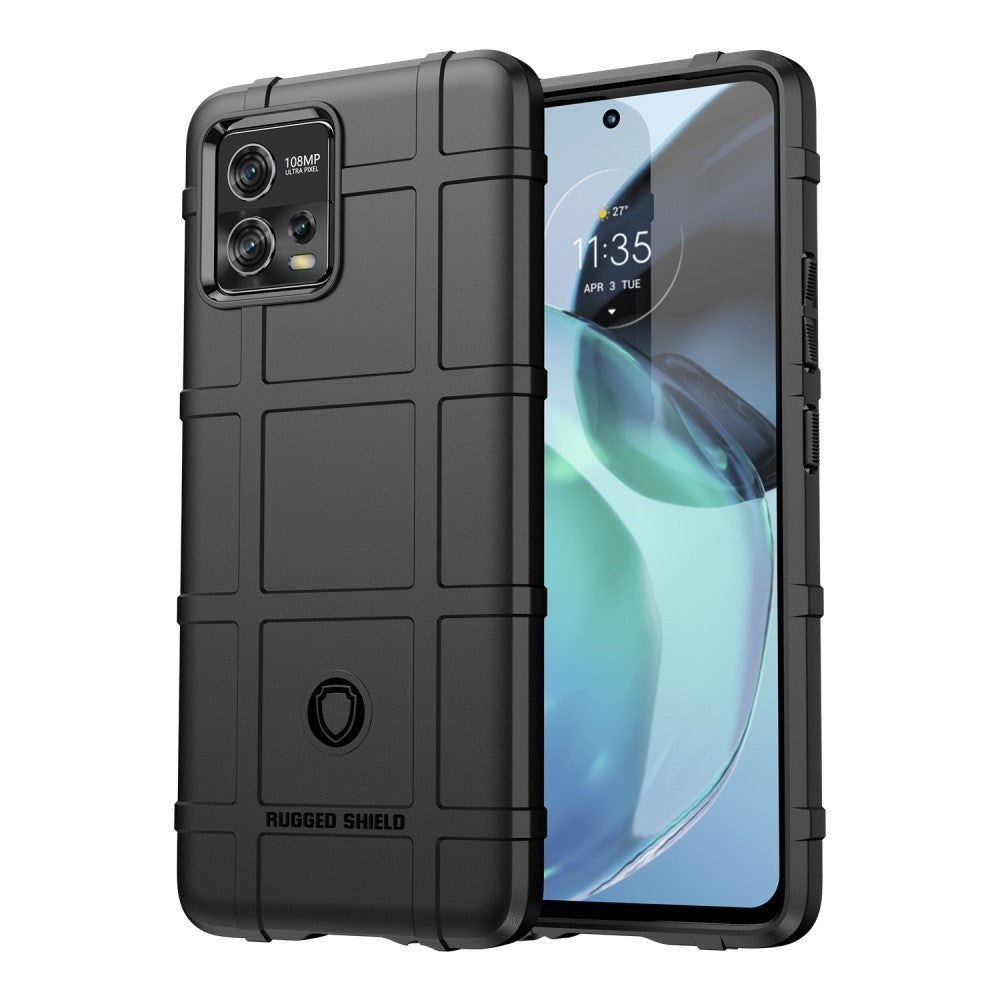 Motorola Moto G72 Rugged Shield Series Tough Case - Black