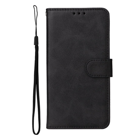 Xiaomi Redmi 15 (4G) EIDERWOOD Faux Leather Flip Case with Card Holder & Strap - Black