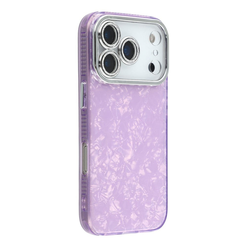 EIDERWOOD iPhone 17 Pro Max Hybrid Plastic Case with Built-in Camera Lens Protection - Pearlescent Pattern / Purple