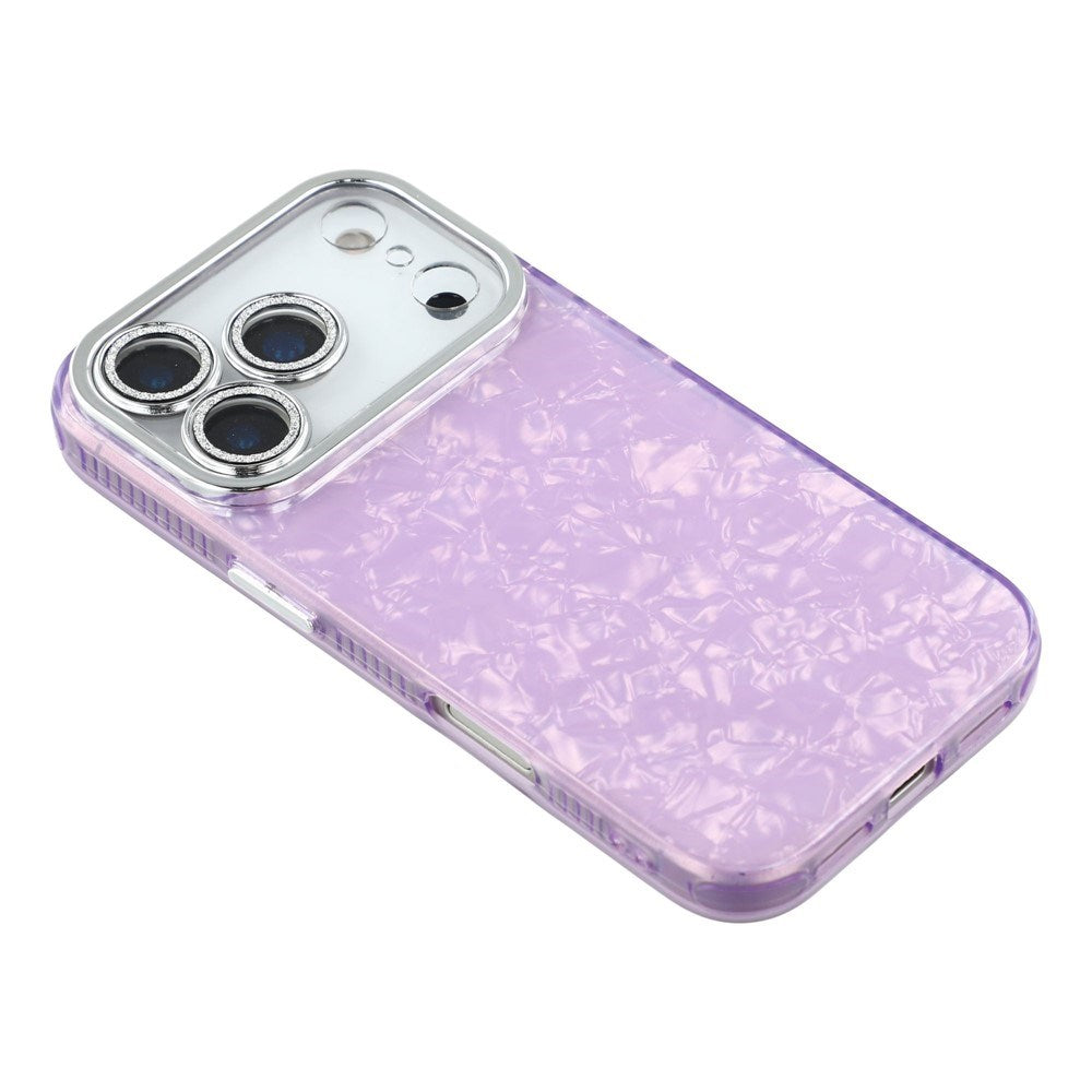 EIDERWOOD iPhone 17 Pro Max Hybrid Plastic Case with Built-in Camera Lens Protection - Pearlescent Pattern / Purple
