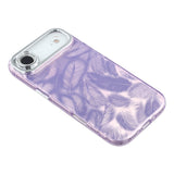 EIDERWOOD iPhone Air Hybrid Plastic Case with Built-in Camera Lens Protection - Brush Stroke Pattern / Purple