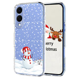 EIDERWOOD Samsung Galaxy S25 Edge Flexible Plastic Christmas Case with Motif - Transparent / Snowman