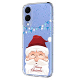 EIDERWOOD Samsung Galaxy S25 Edge Flexible Plastic Christmas Case with Motif - Transparent / Santa Claus