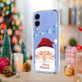 EIDERWOOD Samsung Galaxy S25 Edge Flexible Plastic Christmas Case with Motif - Transparent / Santa Claus